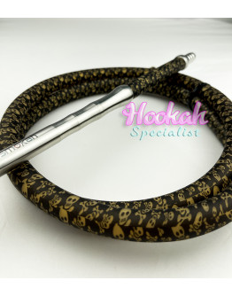 Smokah Mouthpiece+Hose Set - Gold Skulls