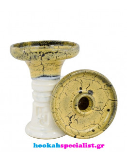 Hookah John Retro Harmony Bowl - Yellowberry over White